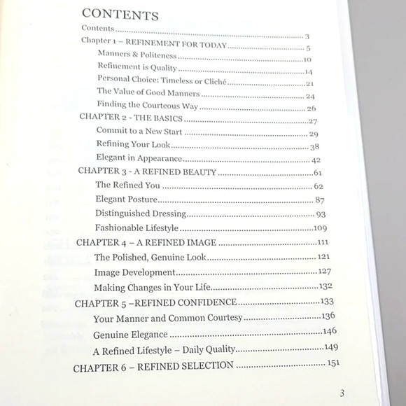 Melanie Jarrell Refinement of Manner, Book on Manners, Etiquette & Elegance NWOT - Picture 7 of 12